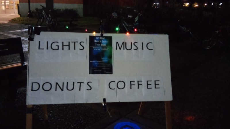 Music Lights sign